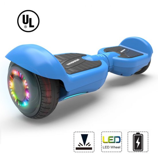 Bluetooth Hoverboard 6.5\" Two-Wheel Self Balancing Electric Scooter with LED Light Blue,Hoverboard 6.5\" UL 2272 Listed Two-Wheel Self Balancing Electric Scooter with LED Light Blue