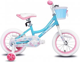 JOYSTAR Angel Girls Bike 16 Inch Kids Bike with Training Wheels for 2-9 Years Old, Toddler Bicycle, Blue