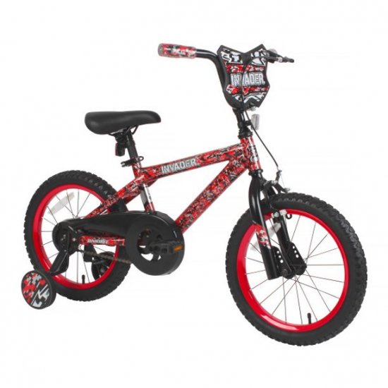 Dynacraft 16\" Invader Boys Bike with Dipped Paint Effect, Red