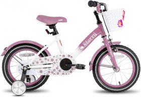 JOYSTAR Starry Kids Bike with Hand Brake and Basket for 3-9 Years Girls, 14 16 18 Inch Youth Bike with Training Wheels and Fenders, Children Bicycle