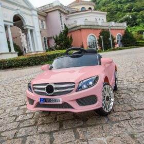 12v Kids Ride on Electric Car with Remote Control, LED Headlights & MP3 Function, 3 Speed Kids Ride on Car Suitable for 1-4 Years, 12V Kids Ride on Car Electric Car for Boys Girls Gifts, Pink