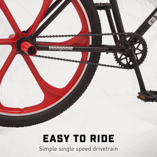 Mongoose Grudge Mag BMX Freestyle bike, single speed, 26inch mag wheel