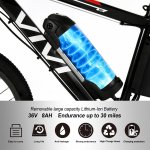 26" 350W Electric Mountain Bike Aluminum Alloy Frame Cycling Electric Bicycle with Removable 8Ah Lithium-Ion Battery for Men Adults