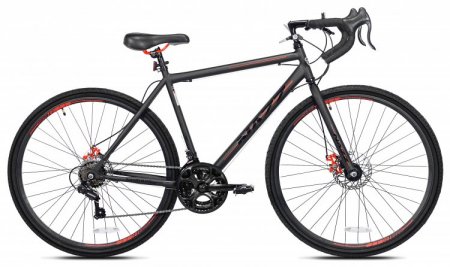 Kent 700c Nazz Men's Gravel Road Bike, Black