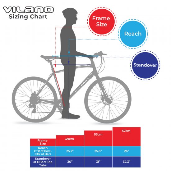 vilano diverse 3.0 performance hybrid road bike