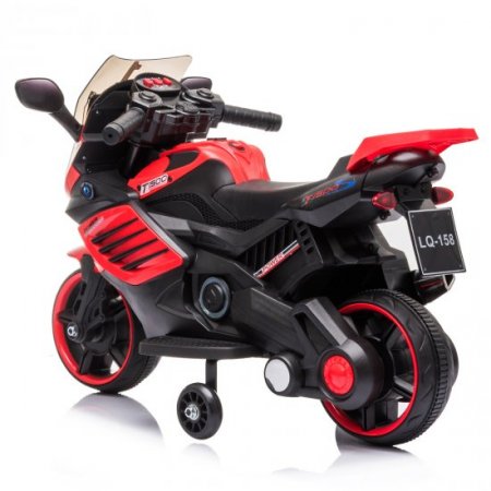 6V Kids Motorbike, 4 Wheels Electric Bicycle for Toddlers Children, Mini Electric Motorcycle with Music Play Function for Kids Ages 3-5, Ride-on Kids Motorcycle for Birthday Christmas Gift