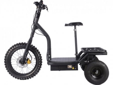 MotoTec 1200 Watt 48v 3 Wheel Electric Trike Mobility Scooter