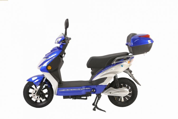 X-Treme Cabo Cruiser Elite Max 60 Volt Electric Bicycle Scooter-Blue