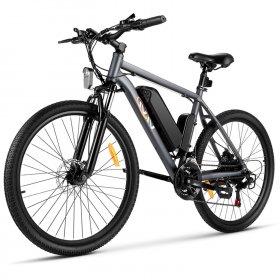 26'' Electric Bicycle, 350W Ebike with 36V 10.4A Lithium-Ion Battery Bicycle for Adults, 21 Speed Electric Mountain Bike