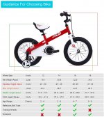 RoyalBaby Honey Red 14 inch Kid's Bicycle With Training Wheels