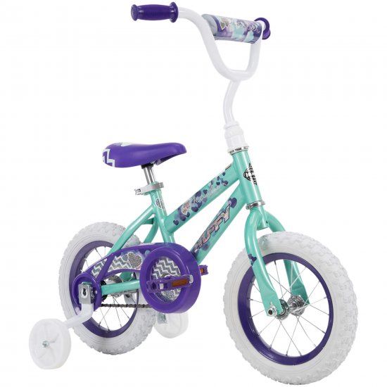 Huffy 12\" Sea Star Girls Bike for Kids\', Mint Green