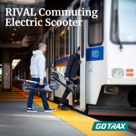 GOTRAX Rival Commuting Floding Electric Scooter - 8.5" Air Filled Tires - 15.5MPH & up to 12mile Range