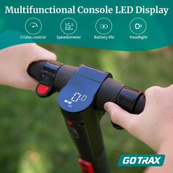 GOTRAX G2 Foldable Electric Scooter with 6.5 Solid Tires, 200W Motor up