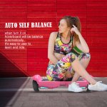 Hoverboard 6.5" Listed Two-Wheel Self Balancing Electric Scooter with LED Light Pink