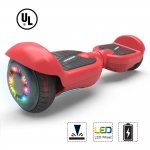 Bluetooth Hoverboard Two-Wheel Self Balancing Electric Scooter 6.5" Flash LED Wheel (Red)