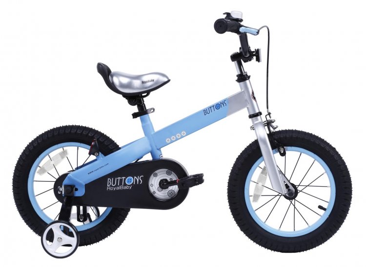 Royalbaby Buttons 12 In. Kid\'s Bicycle, Matte Blue