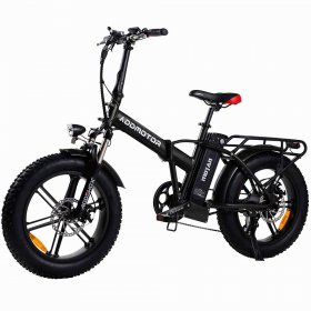 Addmotor 20 In. Folding Electric Bike 16Ah 750W 48V, Fat Tire E-bike for Adult with Pedal Assist