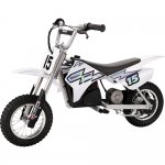 Razor MX400 Dirt Rocket Electric Motocross Motorcycle Bikes, 1 White & 1 Green