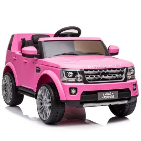 Kids Electric Car, Land Rover Powered Toy Car on 4 Wheels, Kids Ride-On Car with Remote Control, 12V Kids Toy Car with Seat Belt, MP3 Player and LED Lights, Birthday Gifts for Boys/Girls, Pink