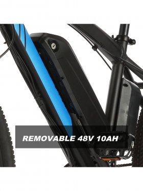 27.5 Inch Contemporary Adult Mountain Bike Equiped 500W Electric Brushless Motor 10Ah Large Battery With Headlamp TOYS2