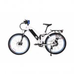 X-Treme Sedona 48 Volt High Power Long Range Electric Mountain Bicycle-Metallic White