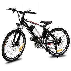 26" 21 Speed 36V Electric Bike Mountain Bicycle for Adults with Removable Lithium-ion Battery Integrated Mens Electric Bike With LED Handlebar Display And LED Headlight HITC