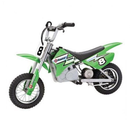 Razor Dirt Rocket Kids Electric Motocross Motorcycle Bikes, 1 Green & 1 Blue