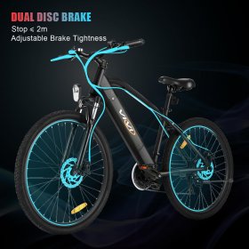 350W 26" Electric Bike, Mountain Bike with 10.4AH Lithium-Ion Battery, Electric Bicycle with Intelligent LED Display,21-Speed Transmission,3 Riding Modes Adults E Bike