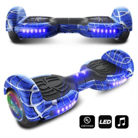 CHO Spider Wheels Series Hoverboard UL2272 Certified Hover Board Electric Scooter with Built in Speaker Smart Self Balancing Wheels