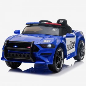 Kids Ride on Cars 12 volts Police Truck, UHOMERPO Ride on Toys with Remote Control, Power 4 Wheels Police Car with 3 Speed, LED Lights, Horn, Battery Powered Electric Vehicles for Boys, Blue