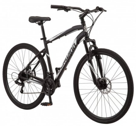 Schwinn Hybrid Bike, 21 speeds, 700c wheel, black, mens style frame