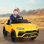 Tobbi Licensed Lamborghini Urus12V Kids Ride On Car with Remote Control Electric Battery Powered Vehicle Kids Toy Car with MP3, Music, Horn, USB