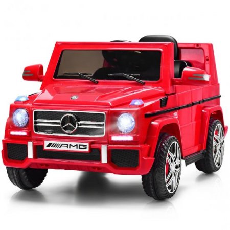 Costway Mercedes Benz G65 Licensed 12V Electric Kids Ride On Car RC Remote Control Red