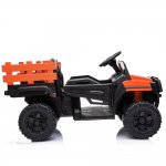 Ride On Cars with Remote Control, Battery Power 4 Wheels 12 Volt Ride on Toys Off-Road UTV Truck with Rear Bucket, LED Lights, MP3 Player, Electric Vehicles for Kids Birthday Gifts, Orange