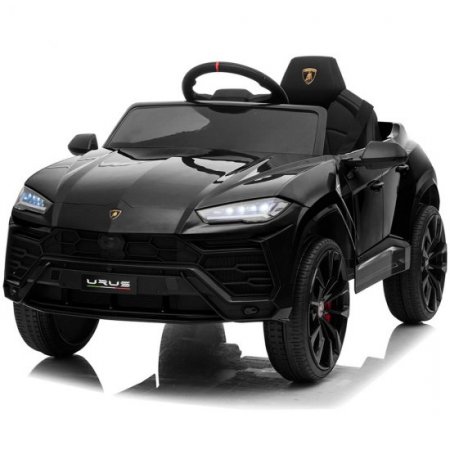 12 Volt Ride on Toys with Remote, Lamborghini Electric Ride on Cars for Kids, Power 4 Wheels Electric Vehicle with LED Lights, Music, Horn, Battery Cars Gift for 3-5 Years Girls Boys, Black