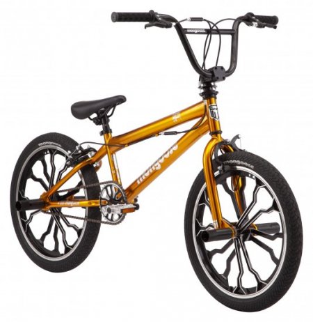 Mongoose Rebel kids BMX bike, 20 inch mag wheels, ages 7 - 13, copper