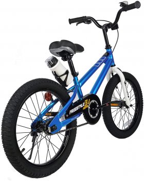 Royalbaby Freestyle Kids Bike 18 In. Girls and Boys Kids Bicycle Blue with Kickstand