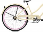 Micargi ROVER GX 26" Beach Cruiser Coaster Brake Single Speed Stainless Steel Spokes One Piece Crank Alloy Pink Rims 36H With Fenders