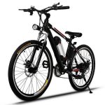 The 25inch 21 Speed 36V Electric Mountain Bicycle for Adults with Removable Lithium-ion Battery Integrated Mens Electric Bike, With LED Handlebar Display, LED Headlight