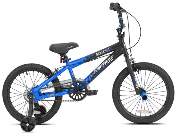 Kent 18\" Rampage Boy\'s Bike, Blue,Black