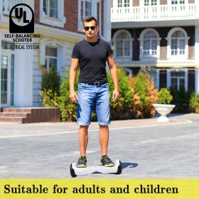 CBD Hoverboard Two-Wheel Self Balancing Scooter 6.5" with Bluetooth Speaker Electric Scooter without Free Carry Bag for Adult Kids Gift UL 2272 Certified