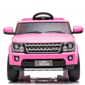Kids Electric Car, Land Rover Powered Toy Car on 4 Wheels, Kids Ride-On Car with Remote Control, 12V Kids Toy Car with Seat Belt, MP3 Player and LED Lights, Birthday Gifts for Boys/Girls, Pink