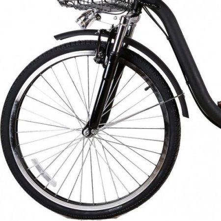 NAKTO City Electric Bicycle 250W 36V 10A for Men 26 inch CAMEL Black