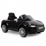 12V Audi Electric Battery-Powered Ride-On Car for Kids, Black