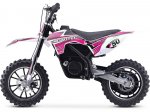 MotoTec 24V 500w Gazella Electric Dirt Bike, Purple