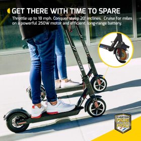 SWAGTRON Swagger Elite 5s Foldable Electric Scooter with Upgraded 18 MPH Top Speed