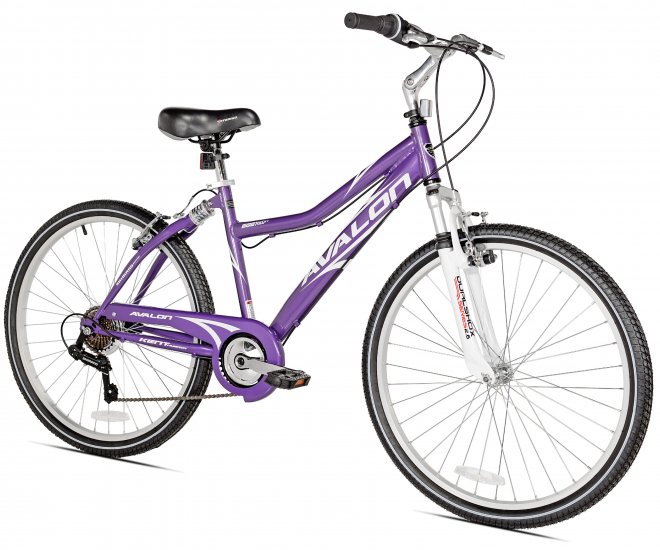 Kent 26\" Avalon Comfort Women\'s Full Suspension Hybrid Bike, Purple