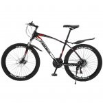 HOMBOM 26 Inch Mountain Bike With 21 Speed Dual Disc Brakes Full Suspension Non-slip