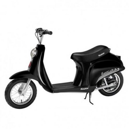 Razor Pocket Mod Vapor Electric Scooter (Black) & Youth Sport Helmet (Black)