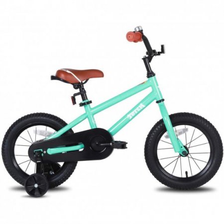 JOYSTAR Totem Series 16-Inch Kids Bike with Training Wheels & Kickstand, Green